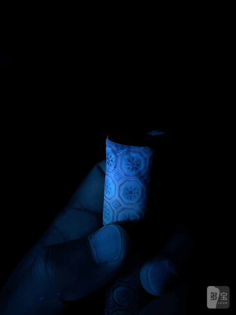 清乾隆 洋彩几何纹牙签筒 - 图11
